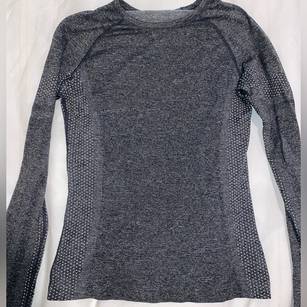 Figs salta seamless long sleeve underscrub graphite